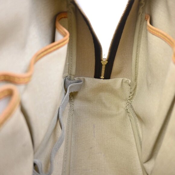 LOUIS VUITTON LV Logo Deauville Hand Bag Monogram Leather Brown M47270 83FB676 - Picture 8 of 16